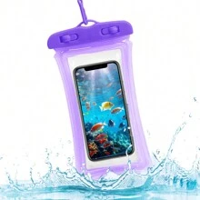 1pc Transparent Mobile Phone Airbag Waterproof Bag Swimming Waterproof Shockproof Bag With Touch Screen Function Outdoor Phone Protective Cover (With Hanging Rope)