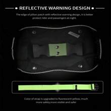 CHCYCLE Motorcycle Passenger Handles,Rear Seat Passenger Safety Belts,Motorboat Harnesses Pillion Rider Grips Grab Handle System,Motorcycle Grip Kidney Belts - Green - View 6