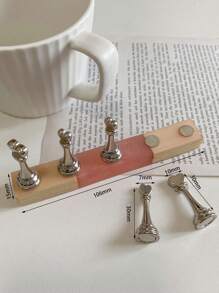 Decorazioni per unghie con mosaico in legno e resina, magnete solido con una base magnetica autosucchiante, due supporti per unghie a forma di cuore in lega bianca grandi e tre piccoli, un set di supporti per unghie in resina, cristallo e acciaio con perline stile retrò giapponese e coreano, per uso domestico, per esterno, per signore, madri, sorelle, mogli, per coppie, per matrimoni, per saloni di bellezza e unghie, per San Valentino