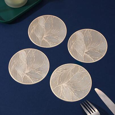 Cirelle 6-24pcs Waterproof PVC Cup Coasters, Great Gift For Birthday, Housewarming, Room Decor, Holiday Party Table