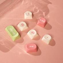 MOA SA Profile Nhiều Màu Sắc Keycaps Bộ 130 Phím Tương Thích Với Hi75 S99 F99 75 98 84 Và Các Bàn Phím Cơ khác - Hồng - Xem 7