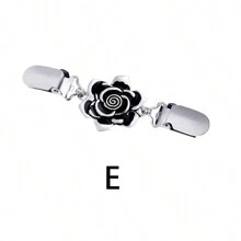 6 cái/bộ Kẹp khăn choàng áo len cổ điển, Kẹp cổ áo len cardigan, Kẹp cài áo sơ mi, Thích hợp cho phụ nữ và bé gái mặc - Nhiều màu - Xem 16