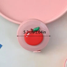 1/2/5pcs Cartoon Mini Retractable Tape Measure, Multifunctional Round Portable Soft Ruler, Measure Bust Waist, Compact Cute Measuring Tape, Portable