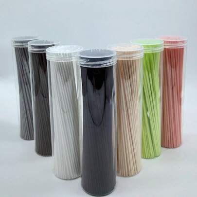100 Pieces In A Can Of Aromatherapy Sticks, Diffuser Sticks In Various Colors, Easy To Take, Moisture-Proof, Beautiful, Fragrance-Spreading Decoration