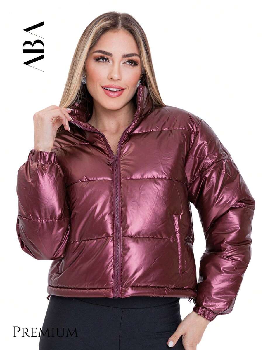 Women Jackets - 紫紅色 - 查看 1