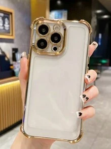 1pc Anti-Drop Air Cushion Transparent Phone Case Compatible With IPhone 16 PROMAX, 11, 12, 13, 14, 11 Pro Max, 12 Pro Max, 13 Pro Max, 14 Pro Max, XR, 15, 15 PRO, 15 PRO MAX, Galaxy A05, A15, A25, A35, A55, S23, S24, Redmi Waterproof Shockproof Scratch Resistant - Multicolor - View 3