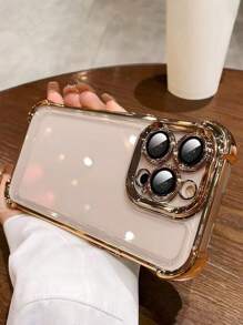 1pc Anti-Drop Air Cushion Transparent Phone Case Compatible With IPhone 16 PROMAX, 11, 12, 13, 14, 11 Pro Max, 12 Pro Max, 13 Pro Max, 14 Pro Max, XR, 15, 15 PRO, 15 PRO MAX, Galaxy A05, A15, A25, A35, A55, S23, S24, Redmi Waterproof Shockproof Scratch Resistant - Multicolor - View 2