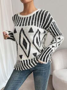 Women Sweaters - 白色 - 查看 5