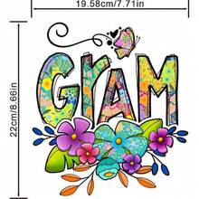 Newest Beautiful Flowers With Letters Slogan Designs DIY IIron On Patches Applique On Clothes T-Shirts Jackets Jeans Washable Heat Transfers Sticker For Clothing Applique - Multicolor - View 4