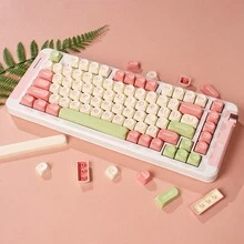 MOA SA Profile Nhiều Màu Sắc Keycaps Bộ 130 Phím Tương Thích Với Hi75 S99 F99 75 98 84 Và Các Bàn Phím Cơ khác - Hồng - Xem 9