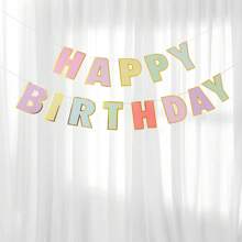 1set Gold Foil Happy Birthday Banner, Birthday Party Decorations, Triangle Flag Bunting For Party Props And Supplies,Christmas