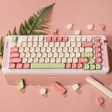 MOA SA Profile Nhiều Màu Sắc Keycaps Bộ 130 Phím Tương Thích Với Hi75 S99 F99 75 98 84 Và Các Bàn Phím Cơ khác - Hồng - Xem 2