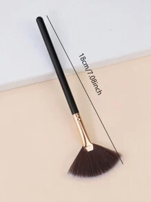 RANCAI 1 Pc Pack Fan Brushes Fan Mask Brush Set, Facial Mask Brush Mask Applicator Brush For Peel Mask Makeup Tool,Foundation Brush,Concealer Brush,Blush Brush,Contour Brush,Blush Brush,Bronzer Brush,Powder Brush,Foundation Brush,Blush Brush - Black - View 4