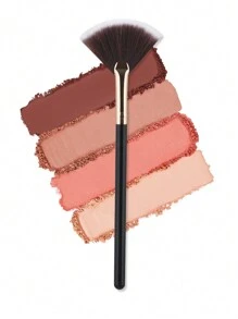 RANCAI 1 Pc Pack Fan Brushes Fan Mask Brush Set, Facial Mask Brush Mask Applicator Brush For Peel Mask Makeup Tool,Foundation Brush,Concealer Brush,Blush Brush,Contour Brush,Blush Brush,Bronzer Brush,Powder Brush,Foundation Brush,Blush Brush - Black - View 5