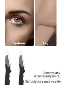 5pcs-15pcs Dermaplaning Tool - Razordermaplane Razor For Women Face Multipurpose Eyebrow Razor & Face Shaver For Women With Precision Covers Dermaplane,Makeup,Cheap,Room Decor,Vanity,Travel,Bedroom,Makeup Accessories,Eyebrow Razor,Cheap,Stocking Stuffers,Makeup,Makeup Tools,Cheap Stuff,Gifts,Gifts For Women,Christmas Gifts - Black - View 2