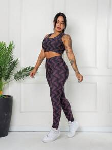 Women Two-Piece Outfits - 鏽棕色 - 查看 1