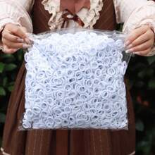 100 条高弹力时尚多色发带适合女士日常使用马尾辫发绳 - 款式 - 查看 21