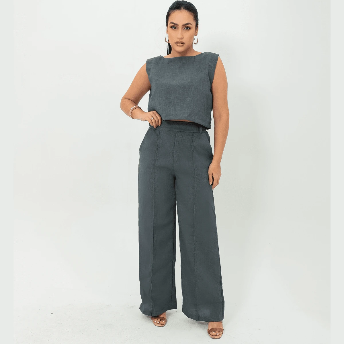 Women Pants - Xám - Xem 1