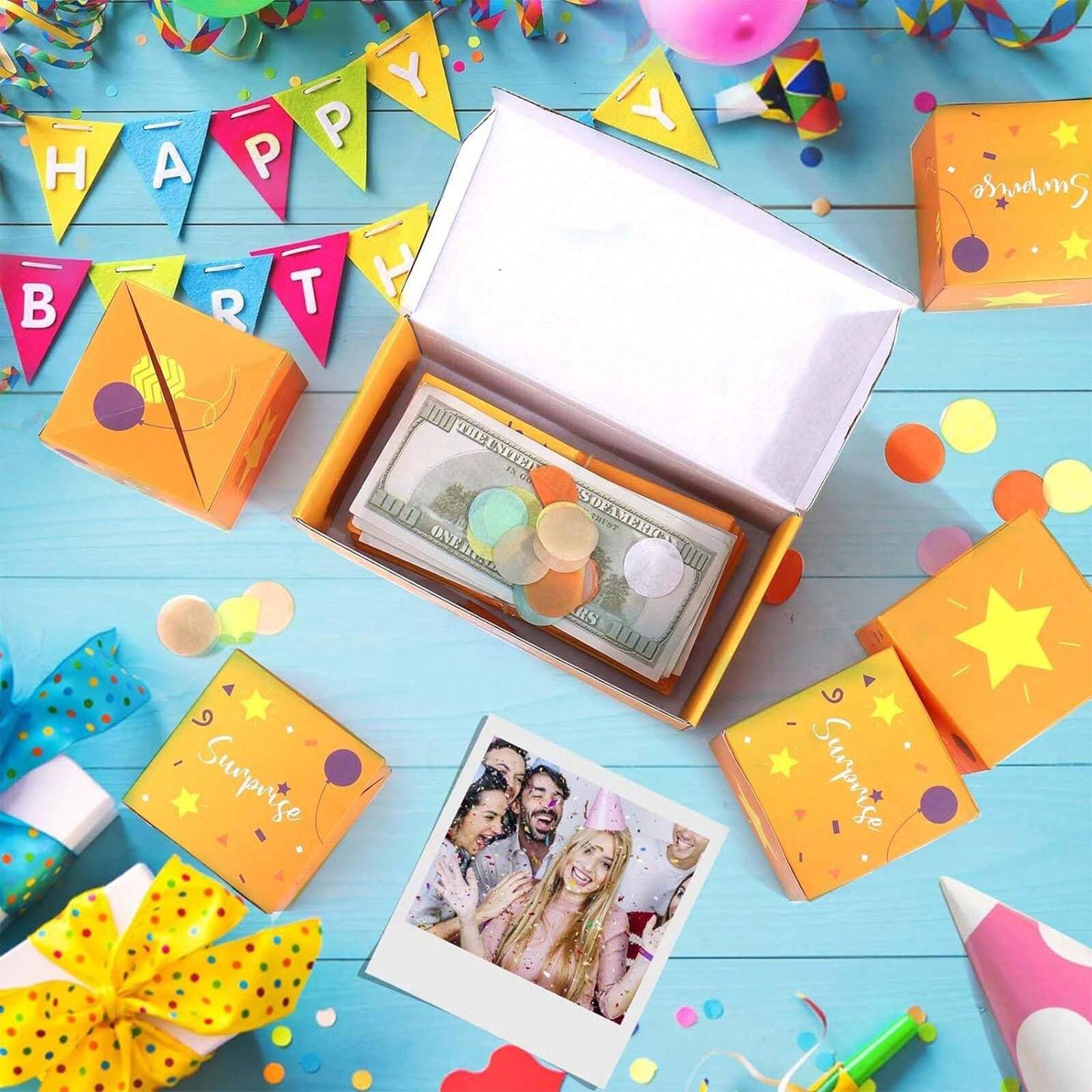 Scraparty: carte anniversaire explosion de fleurs