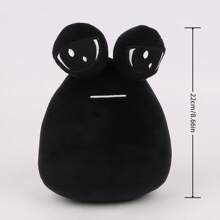 1入組Pou豆豆布偶黑色外星人布偶玩具，可愛的Pou圓形公仔，生日禮物 - 黑色 - 查看 6