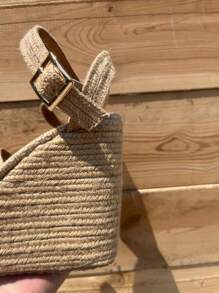 ALPARGATAS MUJER CUÑAS YUTE ZAPATOS PLATAFORMA DAMA MODA MINAS DEL REY - Beis - Ver 3