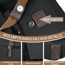 Portafolios para Hombre 15.6 Pulgadas Impermeable,Bolsa mensajero hombrem,Maletin Laptop de Lona,Maletin ejecutivo hombre con Bandolera Ajustable