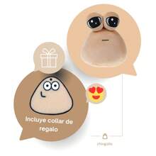Sad Pou Plush Alien Emoticon Without Feelings Color + Free Necklace!!! - 卡其色 - 查看 1