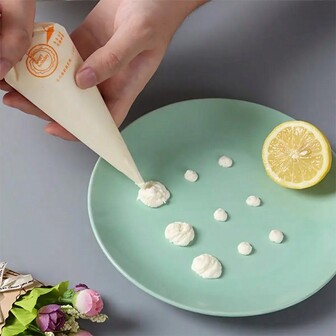 100 szt. Wielofunkcyjne jednorazowe torebki na ciasto z kremem, dekoracje na ciasta i rękawy do dekorowania deserów, przybory do pieczenia, przybory kuchenne dla rodziców i dzieci