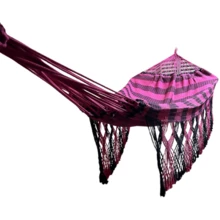 Outdoor Decor - 粉紅色和黑色條紋 - 查看 1