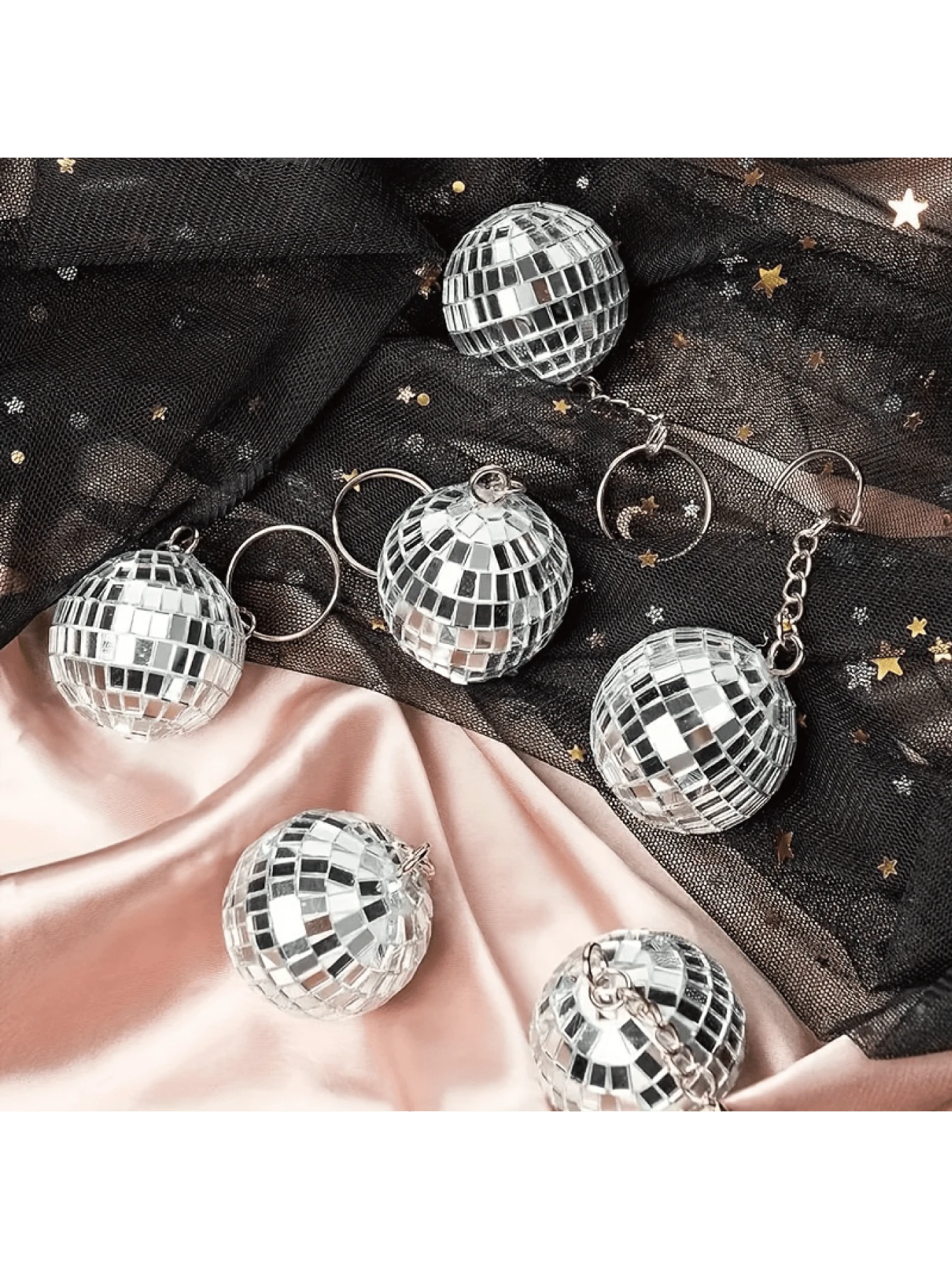 12pcs,Including 12 Disco Ball Keychains From The 1970s To 1980s, With ...