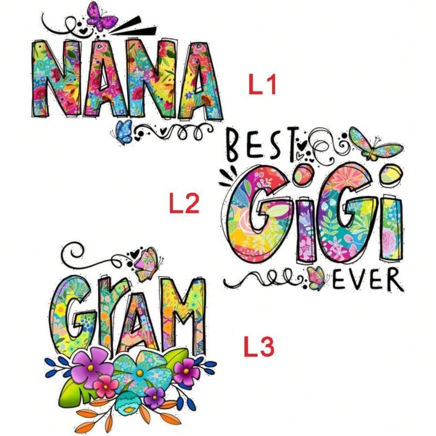 Newest Beautiful Flowers With Letters Slogan Designs DIY IIron On Patches Applique On Clothes T-Shirts Jackets Jeans Washable Heat Transfers Sticker For Clothing Applique - Multicolor - View 1