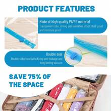 1 件旅行手卷压缩袋，透明真空衣物收纳袋，适用于家庭、旅行装饰秋季装饰节日装饰房间装饰家居装饰秋季装饰卧室装饰万圣节装饰、房间装饰、圣诞装饰、万圣节、万圣节装饰、圣诞节、万圣节装饰、圣诞装饰、秋季装饰、圣诞装饰、收纳、组织者卧室、组织者、组织者、家庭收纳、女式白色 T 恤、女式黑色裤子、女士冬装、连衣裙、女士冬装、优雅女装、女士白衬衫、长袖、女士白色连体裤、女士春季连衣裙、女士春季服装、春季、春装、极简主义、夏季上衣 - 無色 - 查看 8