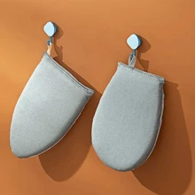 2pcs Home Washable Ironing Board Mini Anti-Scald Iron Pad Cover Gloves Heat-Resistant Stain Garment Steamer Accessories For Clothes Laundry Handheld Conditioner Helper Home Washing Machine Accessories