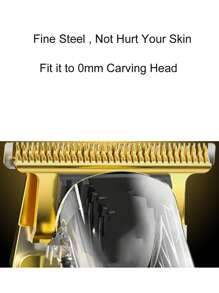 Kemei Conjunto de cortadora de pelo y afeitadora eléctrica Kemei Marca KM-2131 para uso doméstico de hombres, recargable por USB, máquina de cortar el cabello inalámbrica, afeitadora de barba, regalo de cumpleaños para hombres