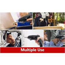 Destornillador eléctrico plegable mini recargable USB, Taladro inalámbrico doméstico con puntas de destornillador, adecuado para proyectos de bricolaje en el hogar