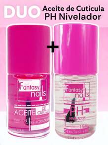 Duo 2 Basics Cuticle Oil + PH Leveler For Nail Application - Pink - View 2
