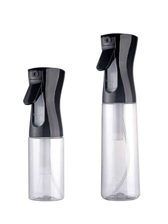 1pc PET Pressurized Fine Mist Spray Bottle For Watering And Cleaning, Continuous Atomizing Water Spray Can For High Pressure Hairdressing Makeup Moisturizing Plastic Bottle