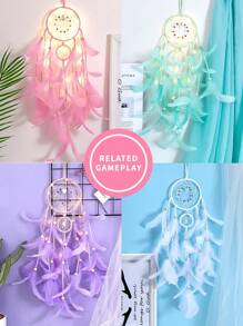 Conjunto de 3 bastidores de bordado em ponto cruz bege feitos à mão, feitos de bambu, usados para apanhador de sonhos, penas, gramado externo, decoração de casamento, parede de sala, decoração de quarto, sino de vento, anel interno com pingente estilo Mori, moldura de ornamento de tecelagem com pingente para presente de festival.