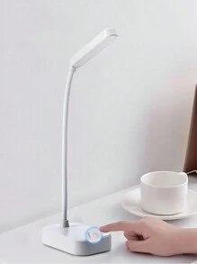 1pc LED Desk Lamp, Battery (USB) Powered Home Office Small Reading Light, Dimmable, Suitable For Home And Office - White - View 6