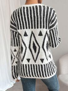 Women Sweaters - 白色 - 查看 2