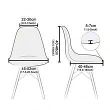 1pc Large Leaf Jacquard Seashell Chair Cover, Suitable For Living Room, Dining Room, Meeting Room, All Seasons - 13# Pine and Cypress Green - View 2