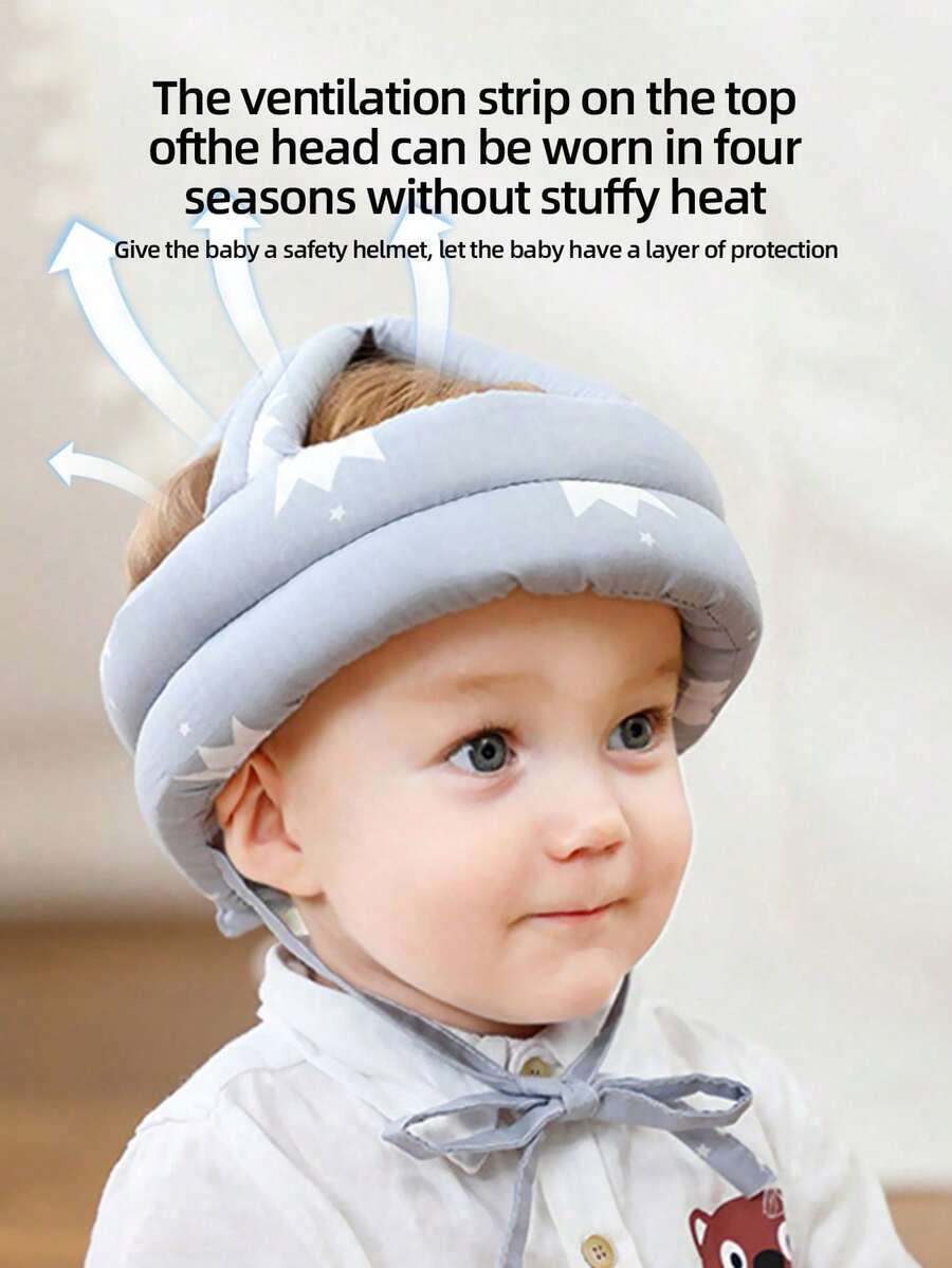 1pc Baby AntiFalling Cap Learning Walking Cap Toddler CollisionProof Cap Walking Safety