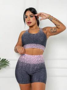 Women Sports Sets - Màu hồng gỉ - Xem 4