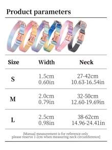 1 Personalized Yellow-Blue Gradient Colorful Pet Collar, Made Of Nylon, Can Be Customized With Pet Name, Contact Information, Address And Other Details, Engraved With Letters To Prevent Pets From Being Lost, Suitable For Large, Medium And Small Dogs
