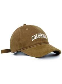 1入棒球帽，深頂設計，可調整帶扣，繡有logo，寬邊，適用於戶外活動和約會，男女均可