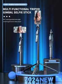 K29 Selfie Stick 2.15m Multi-Function Tripod Stabilizing Selfie Stick With 360° Wide Angle Aluminum Alloy Pole And Wireless Remote Control - Black - View 3