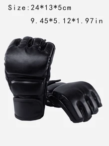 Un Paio Di Guanti Mezze Dita Da Boxe E Da Combattimento Per Adulti