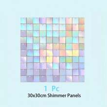 闪光墙背景彩虹银色亮片背景 1 片 30*30 厘米闪亮背景适用于生日周年纪念婚礼订婚装饰最佳礼物 - 30*30cm - 查看 15