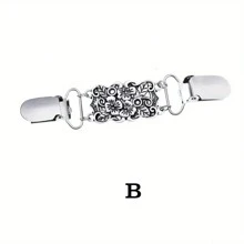 6 cái/bộ Kẹp khăn choàng áo len cổ điển, Kẹp cổ áo len cardigan, Kẹp cài áo sơ mi, Thích hợp cho phụ nữ và bé gái mặc - Nhiều màu - Xem 17