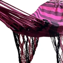 Outdoor Decor - 粉紅色和黑色條紋 - 查看 2